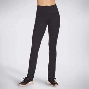 Three Pair Skechers Go Walk Pants, 2 Black & 1 Dark Navy Blue, High Waist, Large